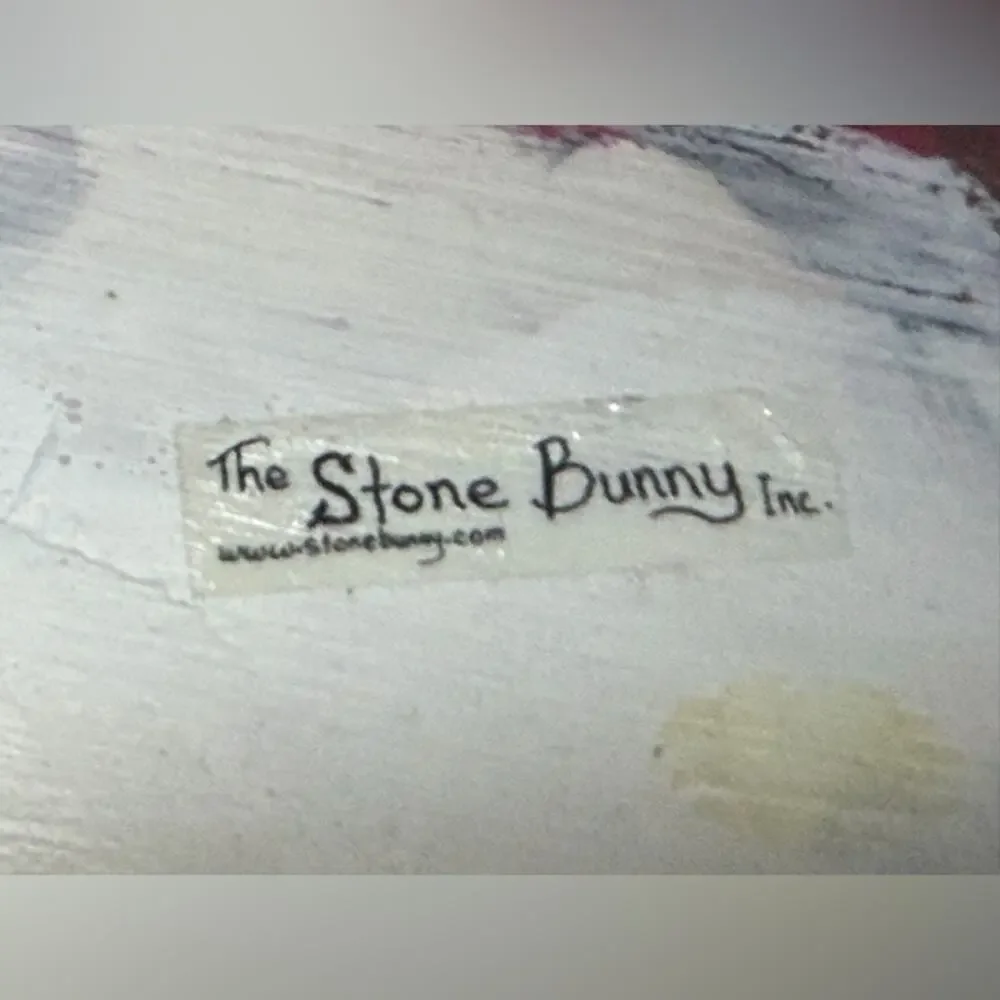 Stone Bunny Christmas Cat stocking holder 7
